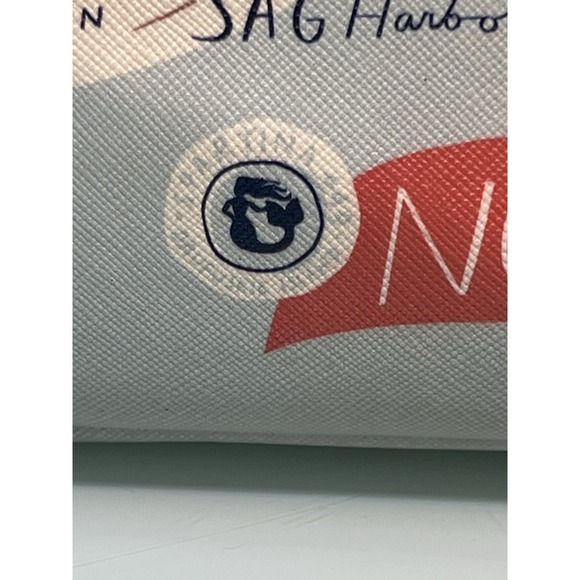 Spartina 449 Map Print Tote Cape Cod Long Island Coastal Nautical Purse - Picture 2 of 16